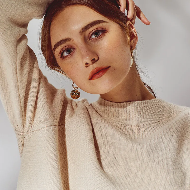 

ELEGANCE11 Luxury Gold Earrings Design Alloy Round Dangle Earings Women Costume Jewelry Christmas Gift