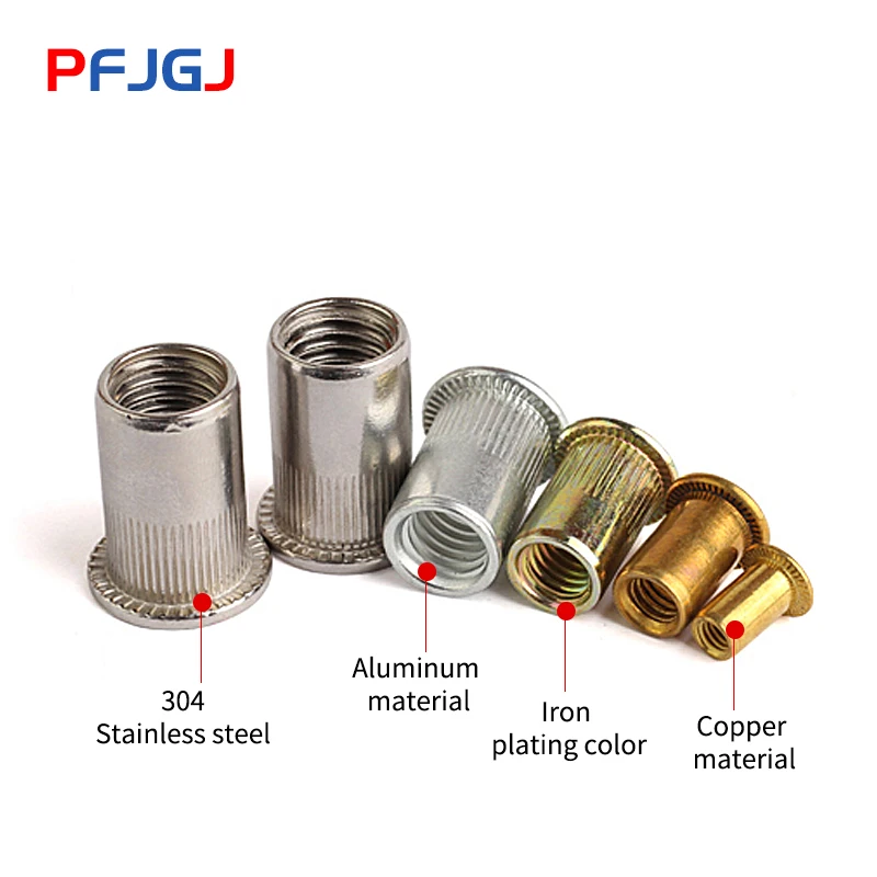 Медная клепальная гайка Peng Fa плоская головка медная полоса kurl вертикальная