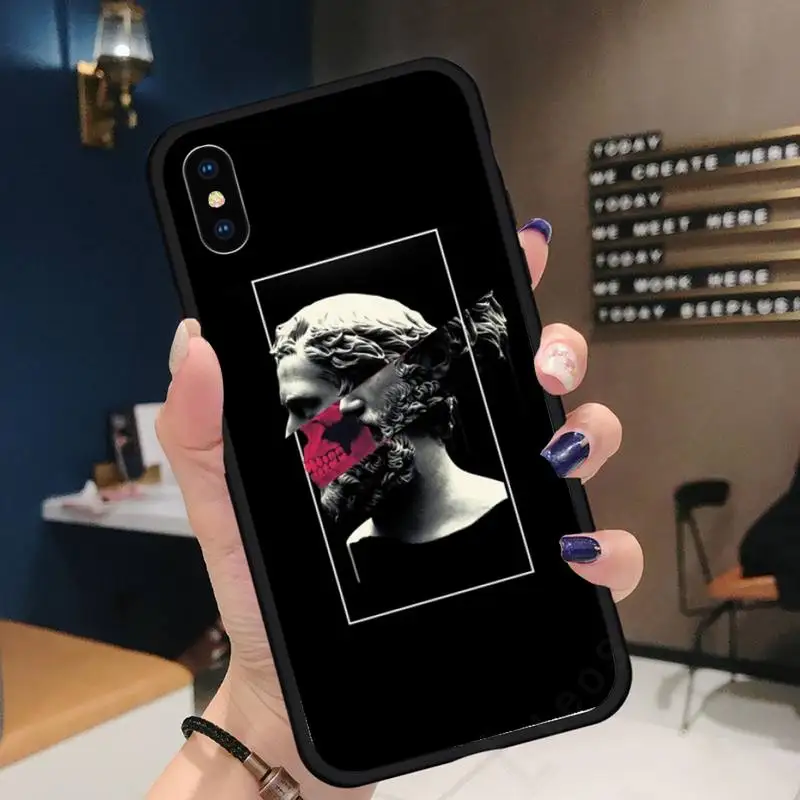 

Statue Abstract Art David Medusa coque funda cover Phone Case for iPhone 11 12 pro XS MAX 8 7 6 6S Plus X 5S SE 2020 XR