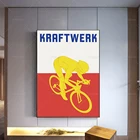 Плакат Kraftwerk с музыкой, арт-принт, Современный домашний декор, домашний минимализм, украшение для спальни, Картина на холсте, подарок