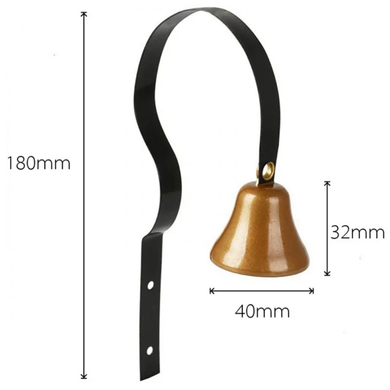 

Pet Dog Hanging Gate Bell Wall Mounted Potty Metal Training Bell for Puppy Potty Training Dog Interactive Toys Smart Antique
