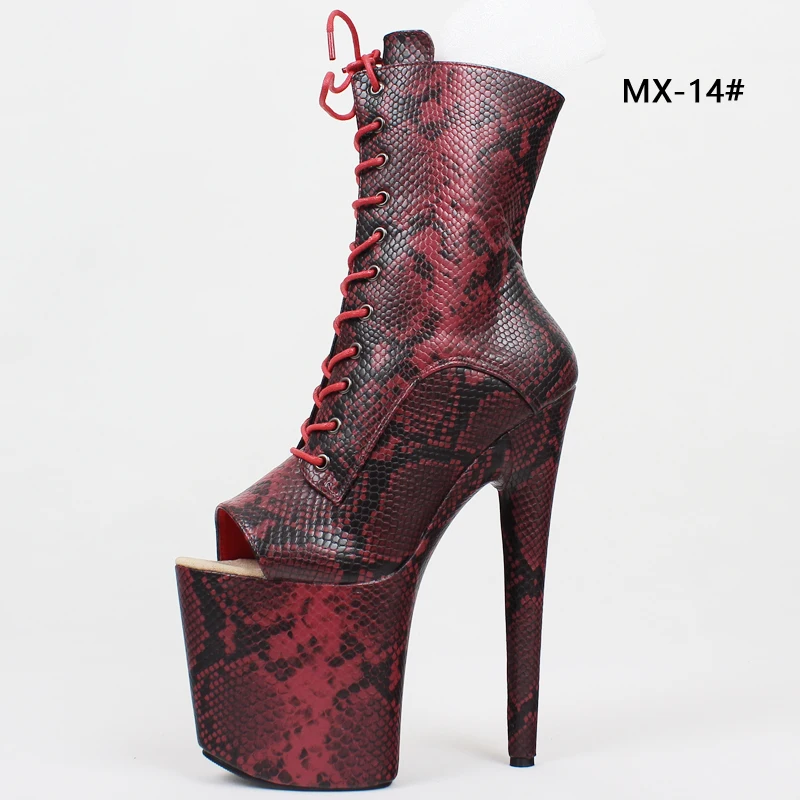 Женские ботильоны на платформе демисезонные ботинки шпильке с открытым носком и