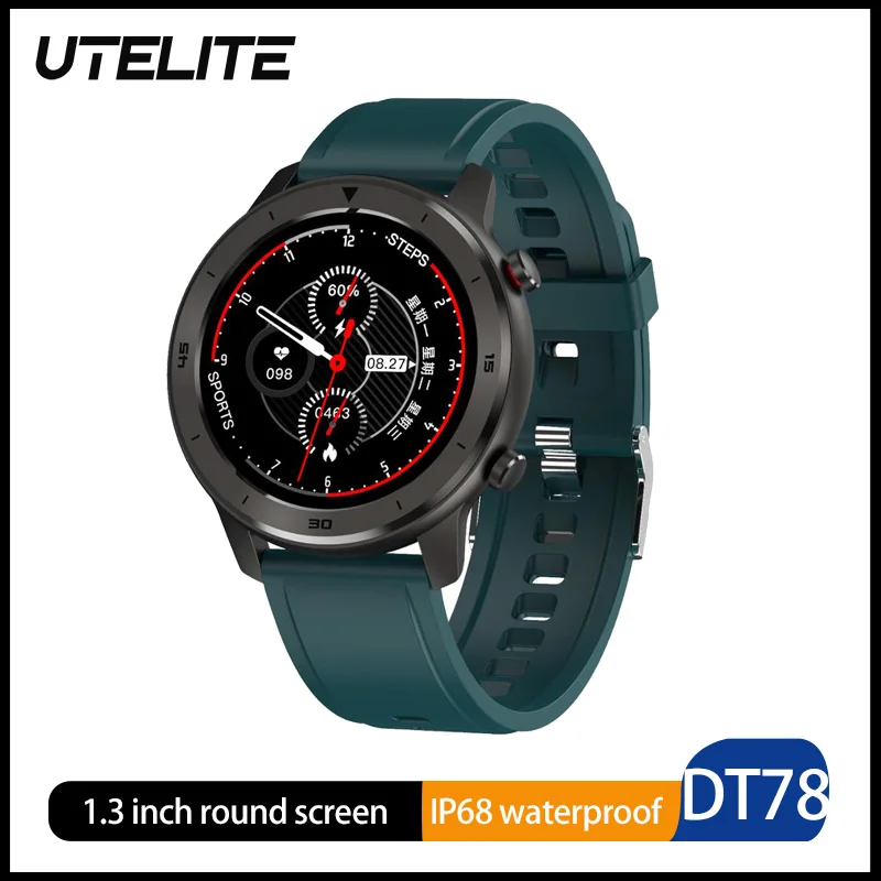 

Смарт-часы UTELITE DT78 с сенсорным экраном, IP68