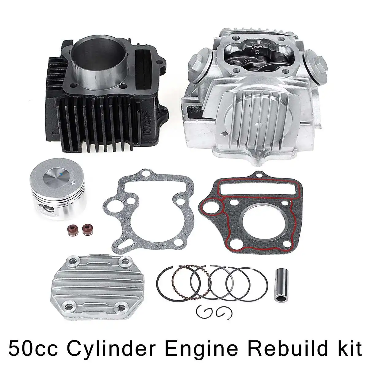 

50CC 90CC 110CC Байк цилиндр двигателя комплект для восстановления двигателя ATV DIR велосипед для Kazuma для Baja Roketa Sunl Taotao ATV