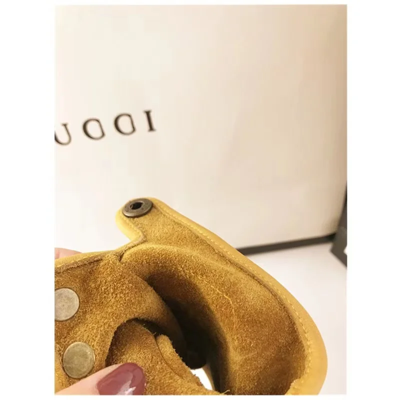 

Spring Summer Half-finger Retro Gloves Motorbike Cowhide Vintage Gloves Driving Mens/Women Racing Bike Knight Leather Motorcycle