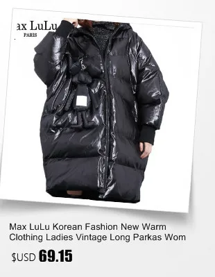 Max LuLu, модная Корейская зимняя куртка, женская одежда, женское длинное стеганое пальто с капюшоном, Ретро стиль, больше размера d, Длинные парки размера плюс