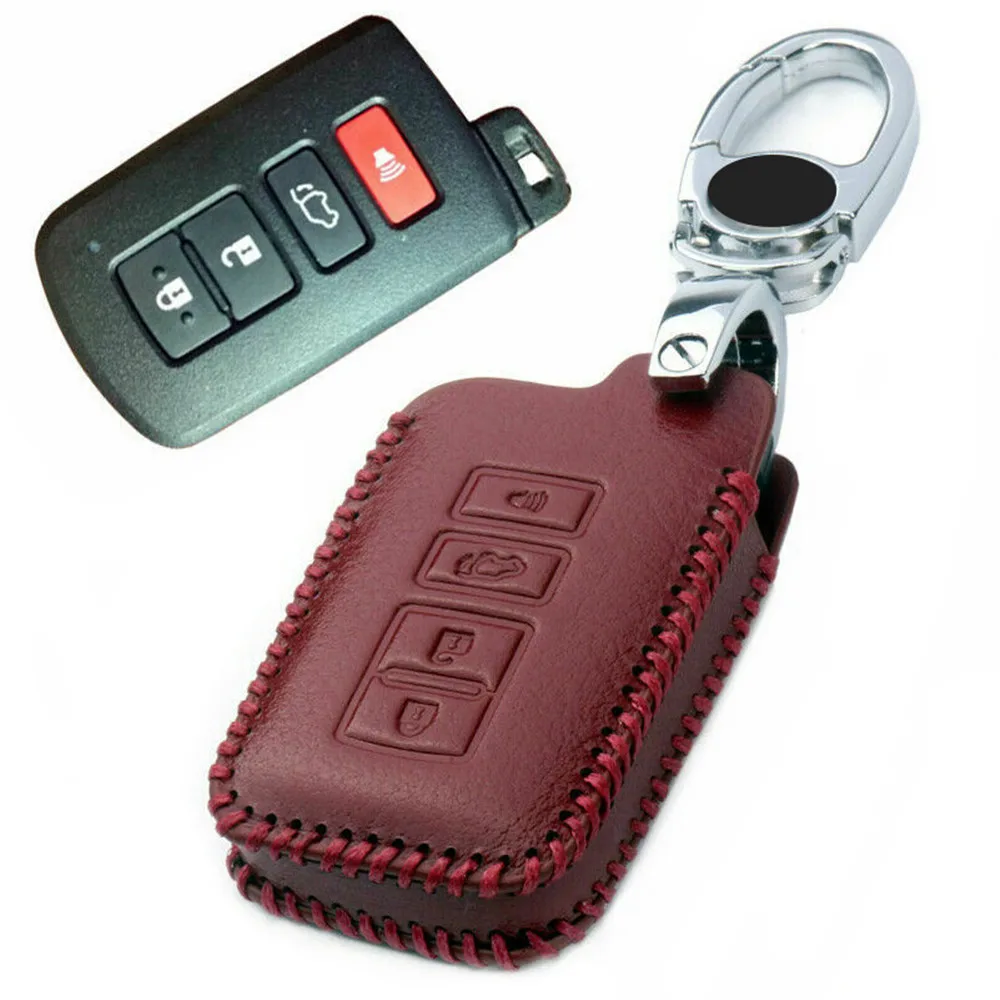 Классический Кожаный Автомобильный смарт-брелок для ключей с дистанционным