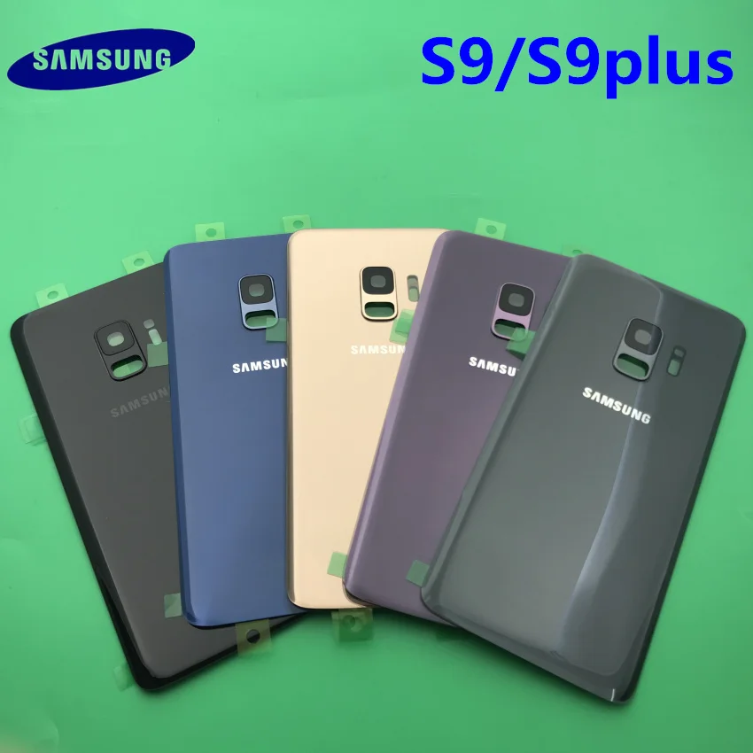 Задняя крышка для аккумулятора s9 стеклянная Samsung Galaxy S9 G960 G960F plus G965 G965F задняя