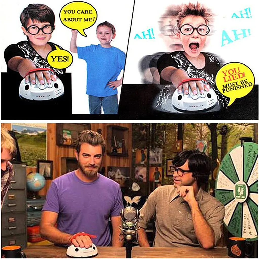 Полиграф COMPUDA игрушки-анализаторы электрического тока детектор Lie Шокирующая