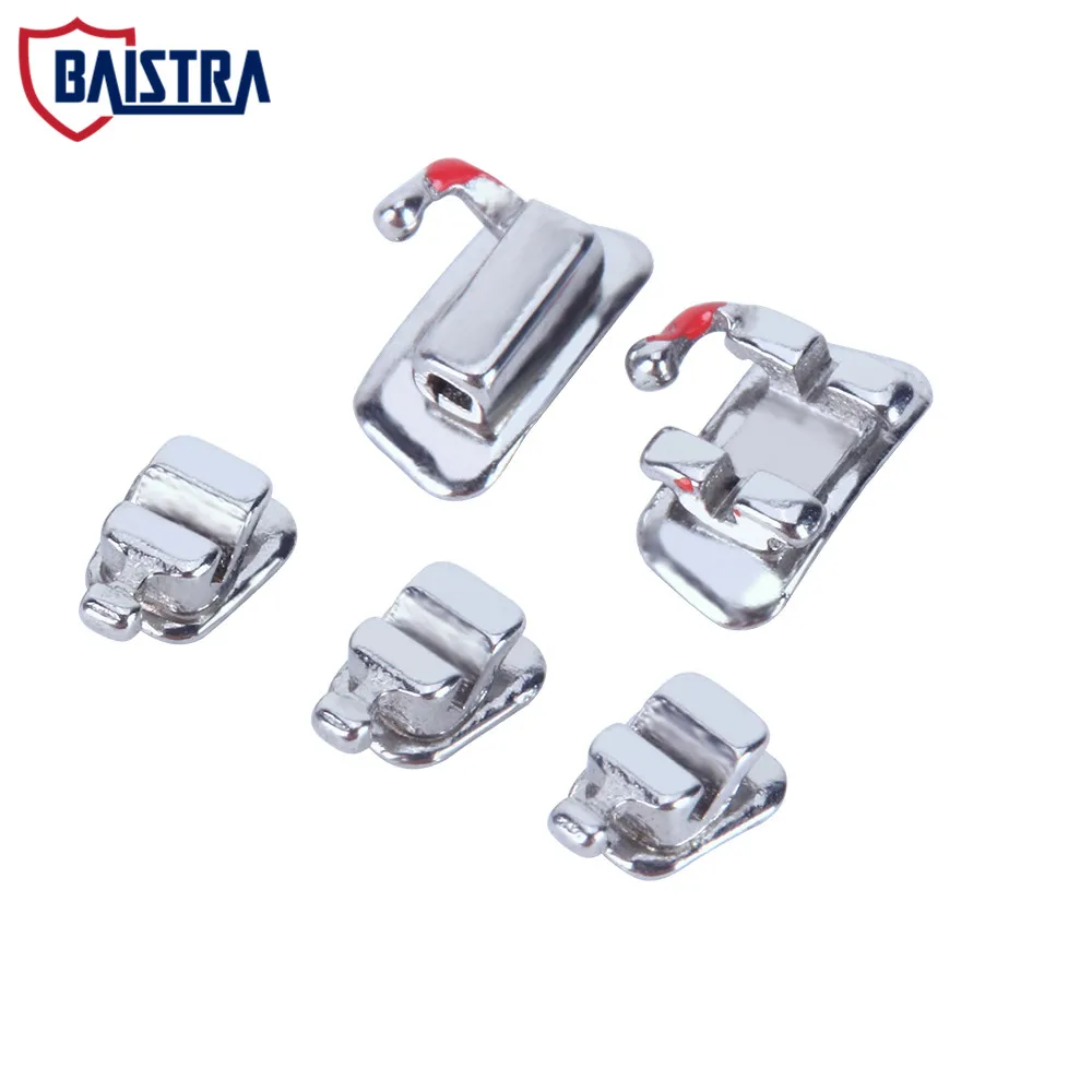 

Dental Lingual Brackets Orthodontic Braces R/L 1/2/3 0.018 R/L 4/5/6 0.022 with 2nd Buccal Tubes 28pcs/Box