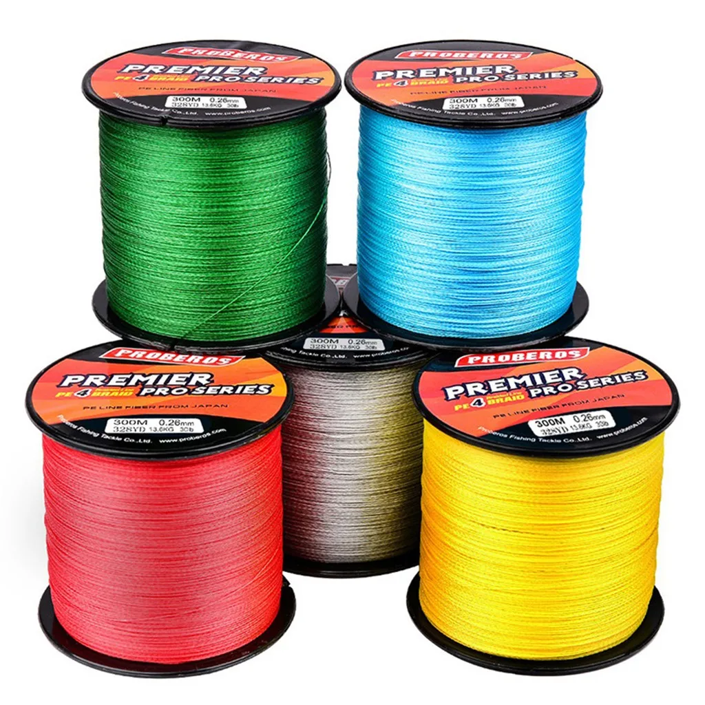 

Super Strong Abrasion Resistant Pe Braid Fishing Line 4 Strands 300m 30lb Sturdy Fishing Accessories Accesorios De Pesca