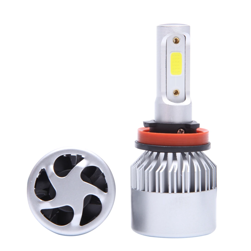 8000LM/Pair LED Headlight Bulbs 72W Auto Lights Car H7 H1 H13 H11 H4 9005 9006 Styling Lamp 6500K led fog light | Автомобили и