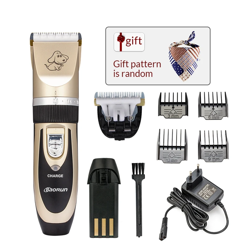 Baorun профессиональный триммер для шерсти домашних животных перезаряжаемый 110 240 В