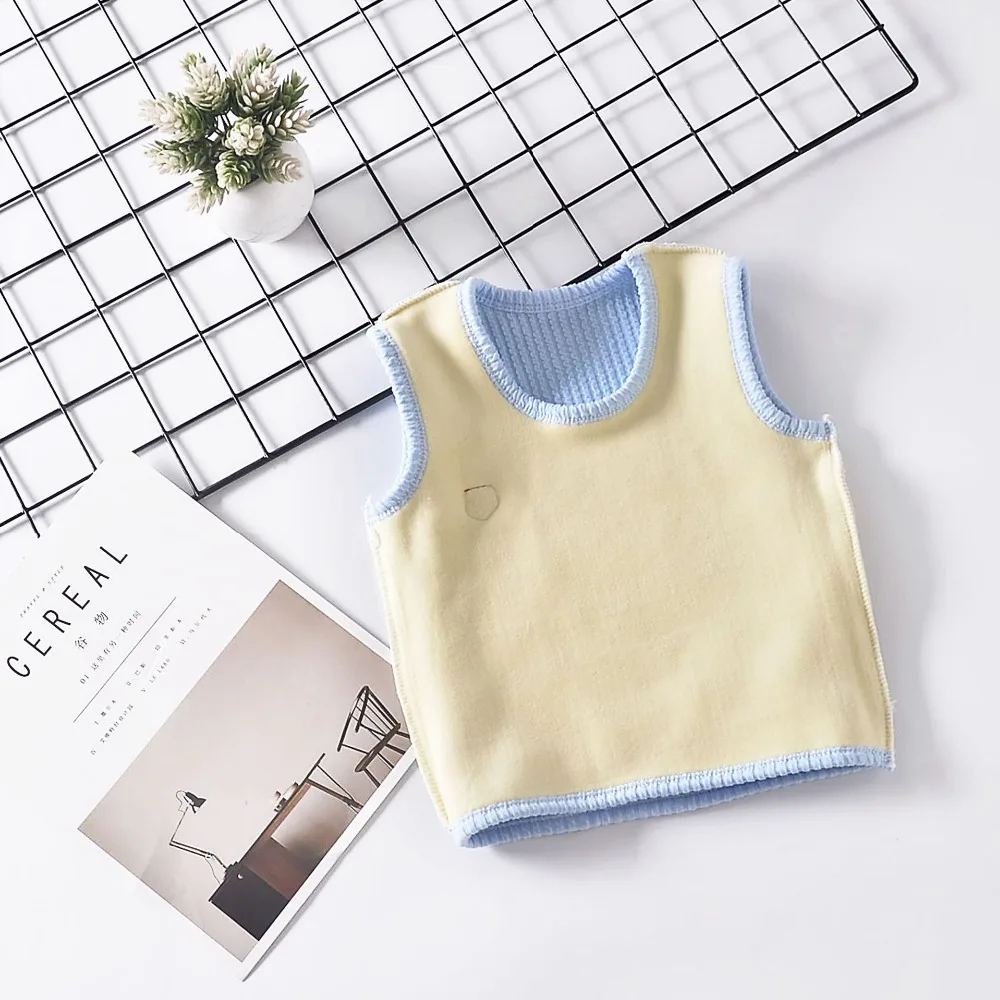 Зимний детский меховой жилет флисовый для маленьких мальчиков и девочек куртка