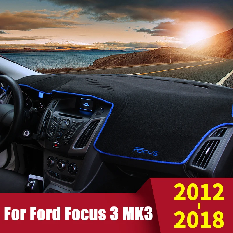 Для Ford Focus 3 MK3 2012 2013 LHD крышка приборной панели автомобиля коврик солнцезащитный тент коврик ковер летние аксессуары