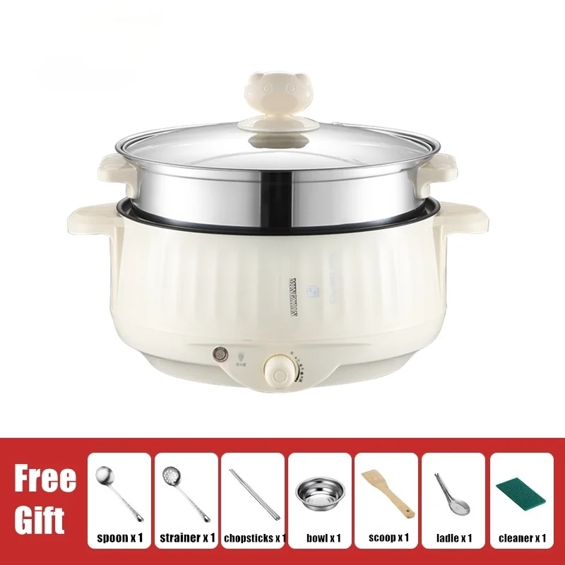 

NEW Multi-Function Electric Cooker Non-stick Multicooker Electric Cooker For Travel School Home Free Gift 400W-1000W 1.7L-3.7L