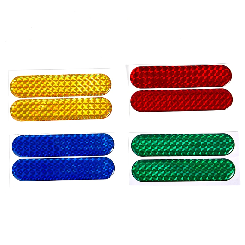 

2 шт Светоотражающая наклейка для автомобиля двери автомобиля наклейки настенные Предупреждение светоотражающий клейкие полоски 4 цвета Б...