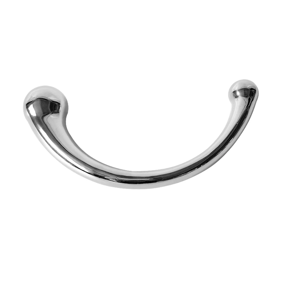 Взрослые секс игрушки массажный палочка G Нержавеющая сталь двойной конец чистый