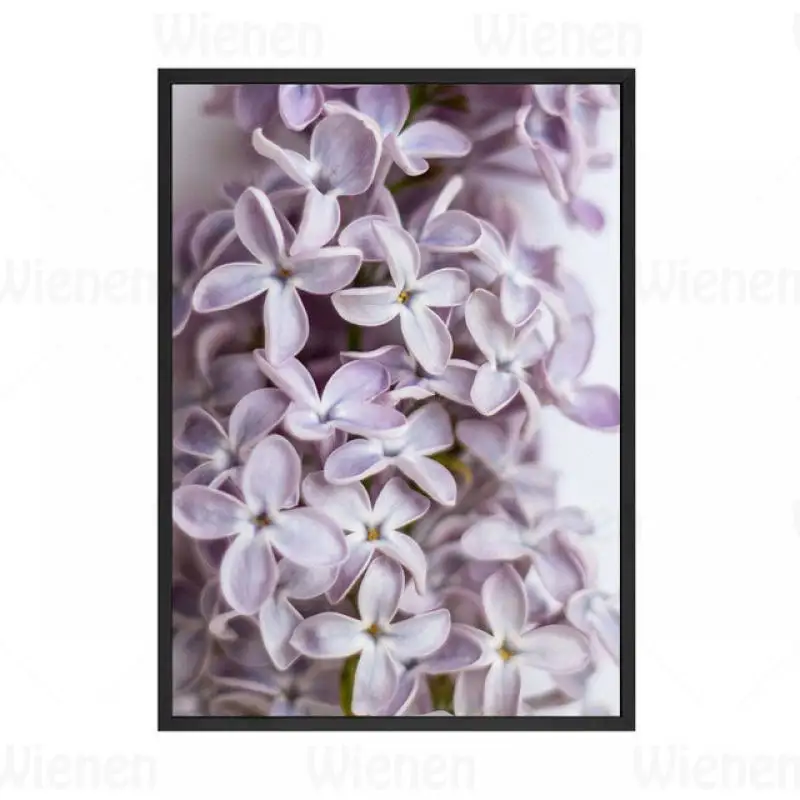 

Nordic Home Decor Purple Flower Hyacinth Canvas Painting Salon Print and Poster Wall Art Living Room Bedroom Mural Decor Poster