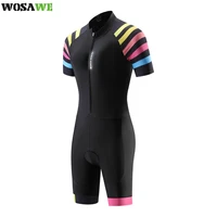 wosawe pro womens profession triathlon suit clothes biking skinsuits reflective comfortable padded anti slip cycling suit