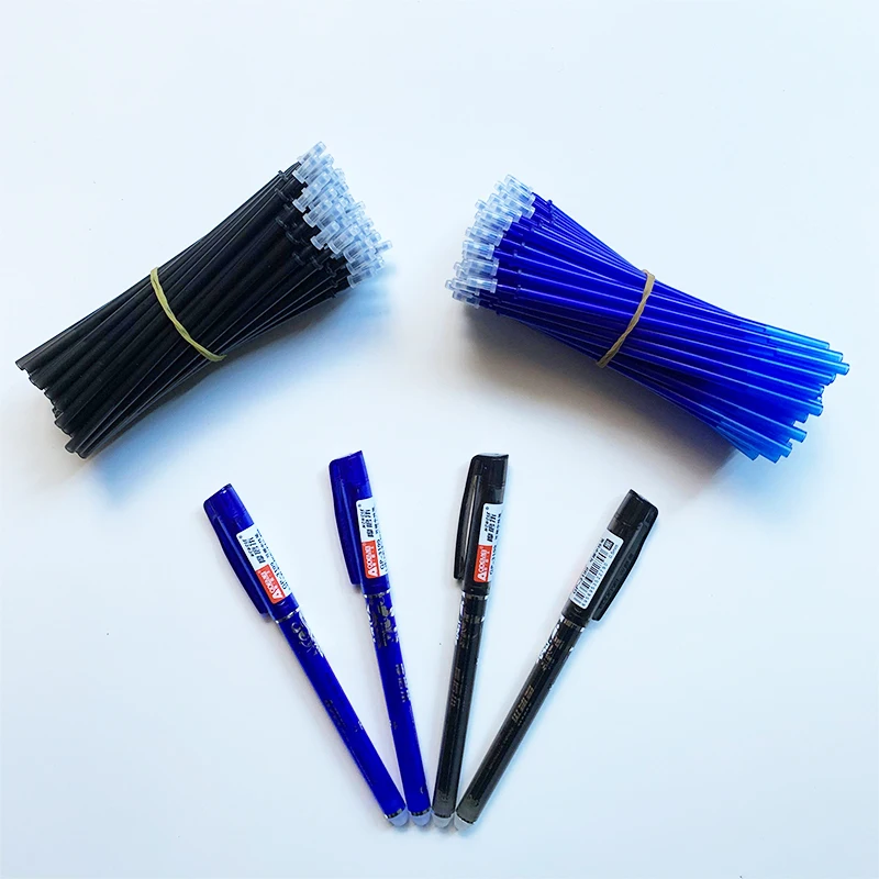 0 5 мм цвет: черный синий стираемые чернила набор гелевых ручек школы заправка