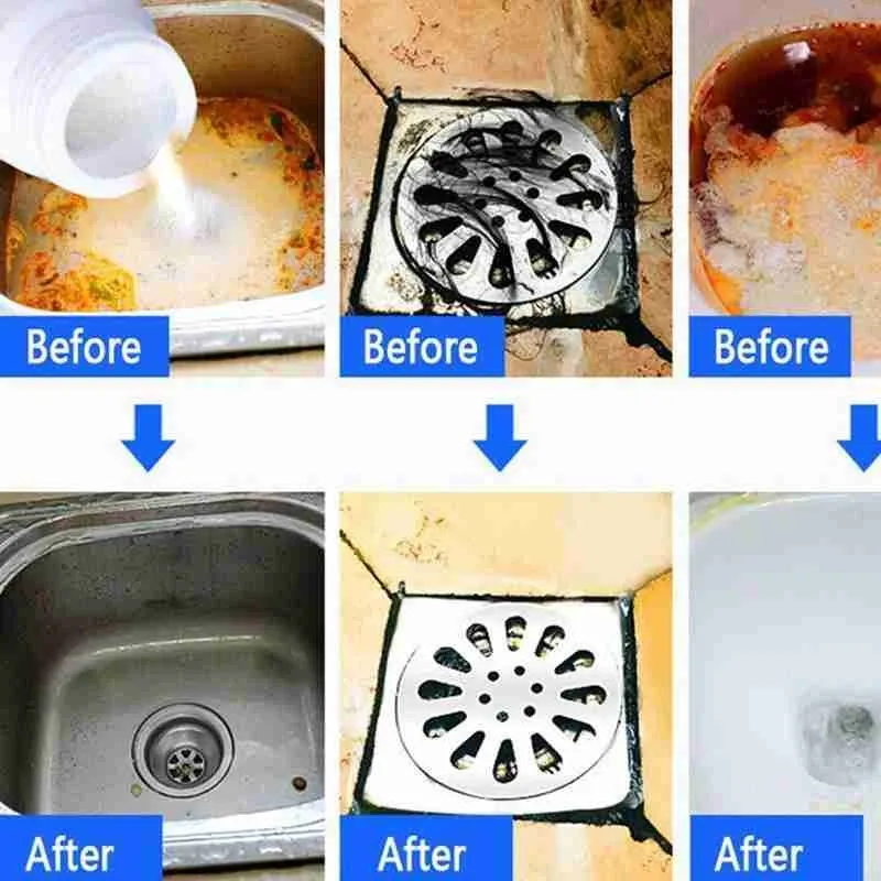 

Powerful Sink Drain Cleaner for Closestool Toilet Kitchen Deodorization Brush Clogging Sewer Dredging Dredge Agent Pipe