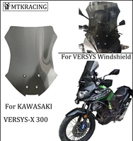 mtkracing for kawasaki versys x 300 x300 motorcycle front screen windshield fairing windshield 2017 2018 2019