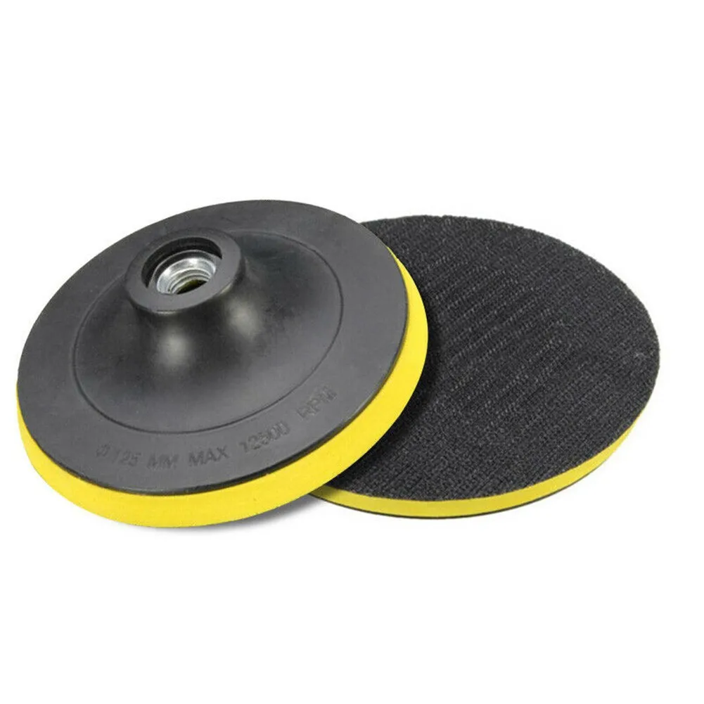 

Sanding Disc Pad 5" Hook Loop Electric Grinder Polisher Tools Sandpaper Sander Backup Polishing M10 M14 Thread