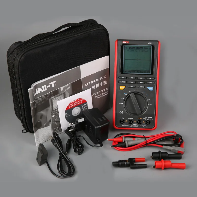 

UNI-T UT81B Handheld Digital Multimeters Oscilloscope Scope 8MHz 40MS/s UNI T UT81B Multimeter and Oscilloscope Scopemeter
