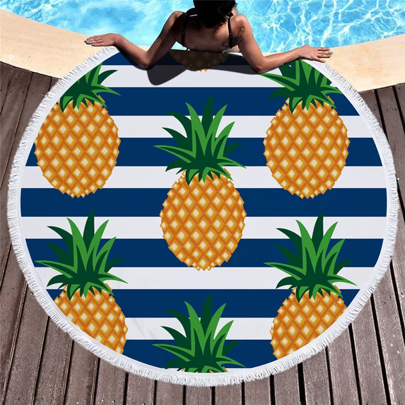 Мультяшное фруктовое пляжное банное полотенце из микрофибры полотенца для душа