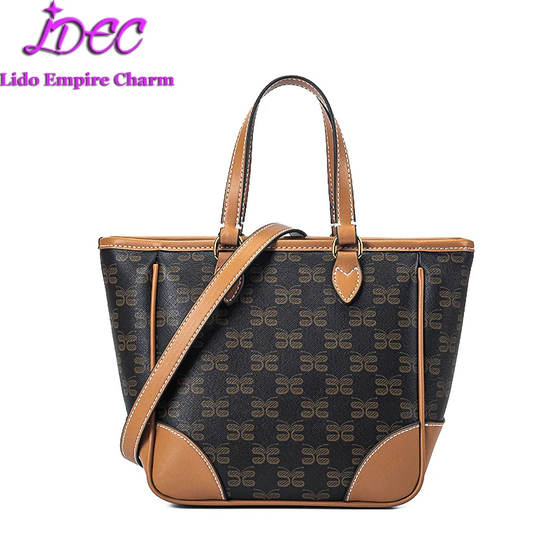 

Simple retro tote handbags large capacity one-shoulder diagonal bat bag classic printing travel wings bag shopping bag handbag