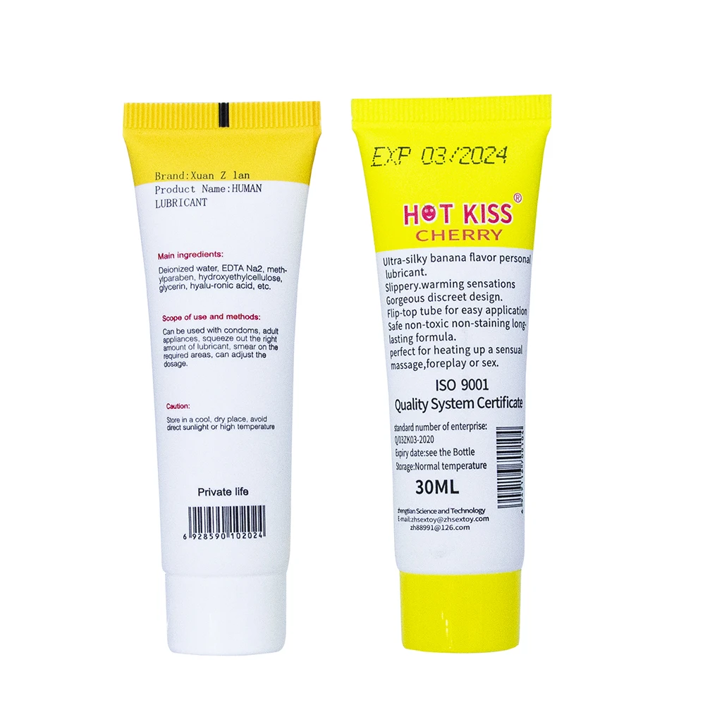 Лубрикант для секса 30 мл на водной основе со вкусом банана интимное масло