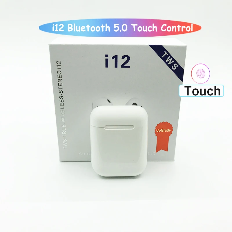 I18 inpods 12 i14 TWS Беспроводные Мини Bluetooth наушники i12 i9s tws стерео гарнитуры наушники для IOS Andorid смартфона - Цвет: i12 white