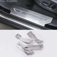 304 stainless interior car welcome door sill scuff threshold protector plate trim for range rover velar 2017 car styling 4pcs