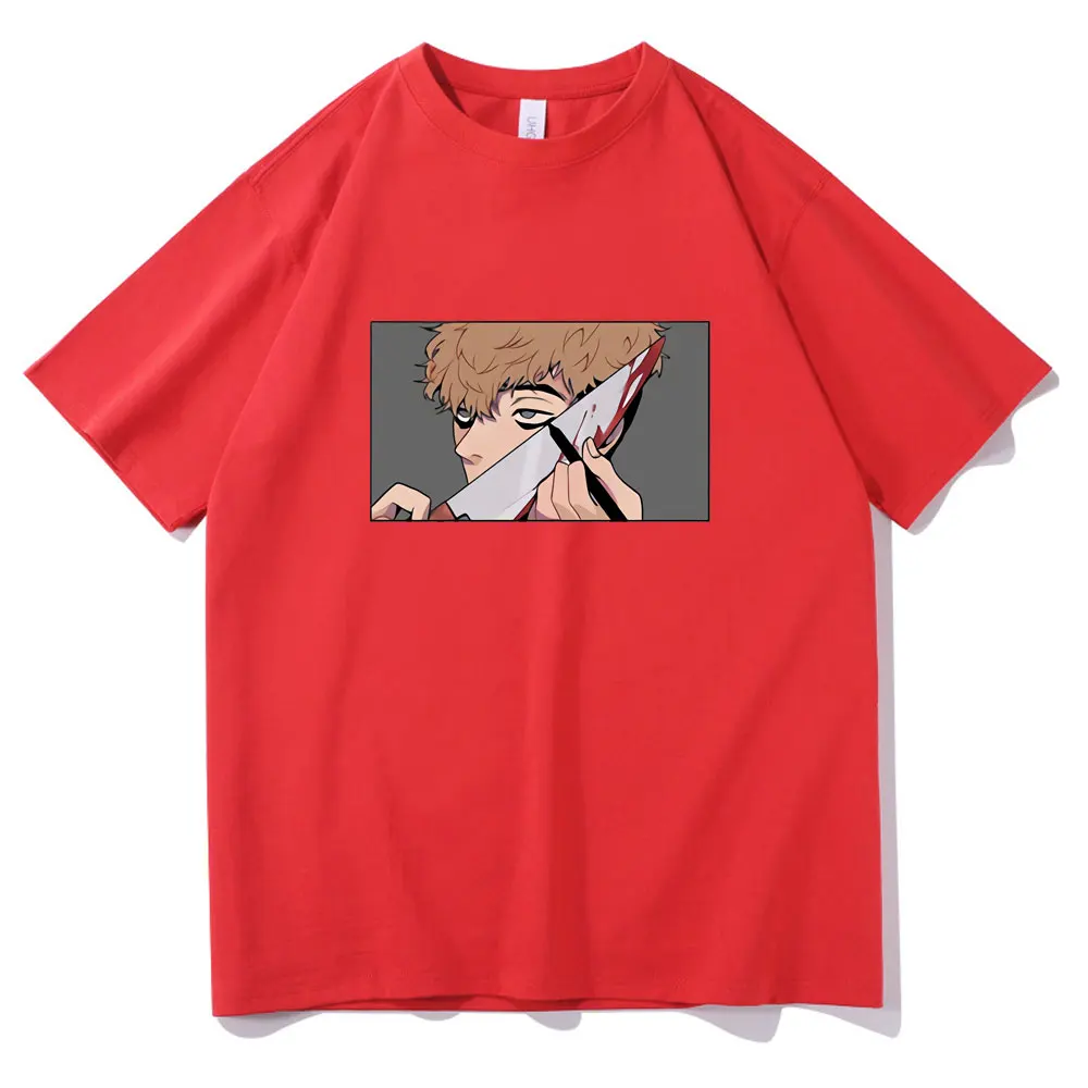 

Killing Stalking Harajuku Vintage Men Anime T-shirt Short Sleeve Tee Japanese Streetwears Crewneck