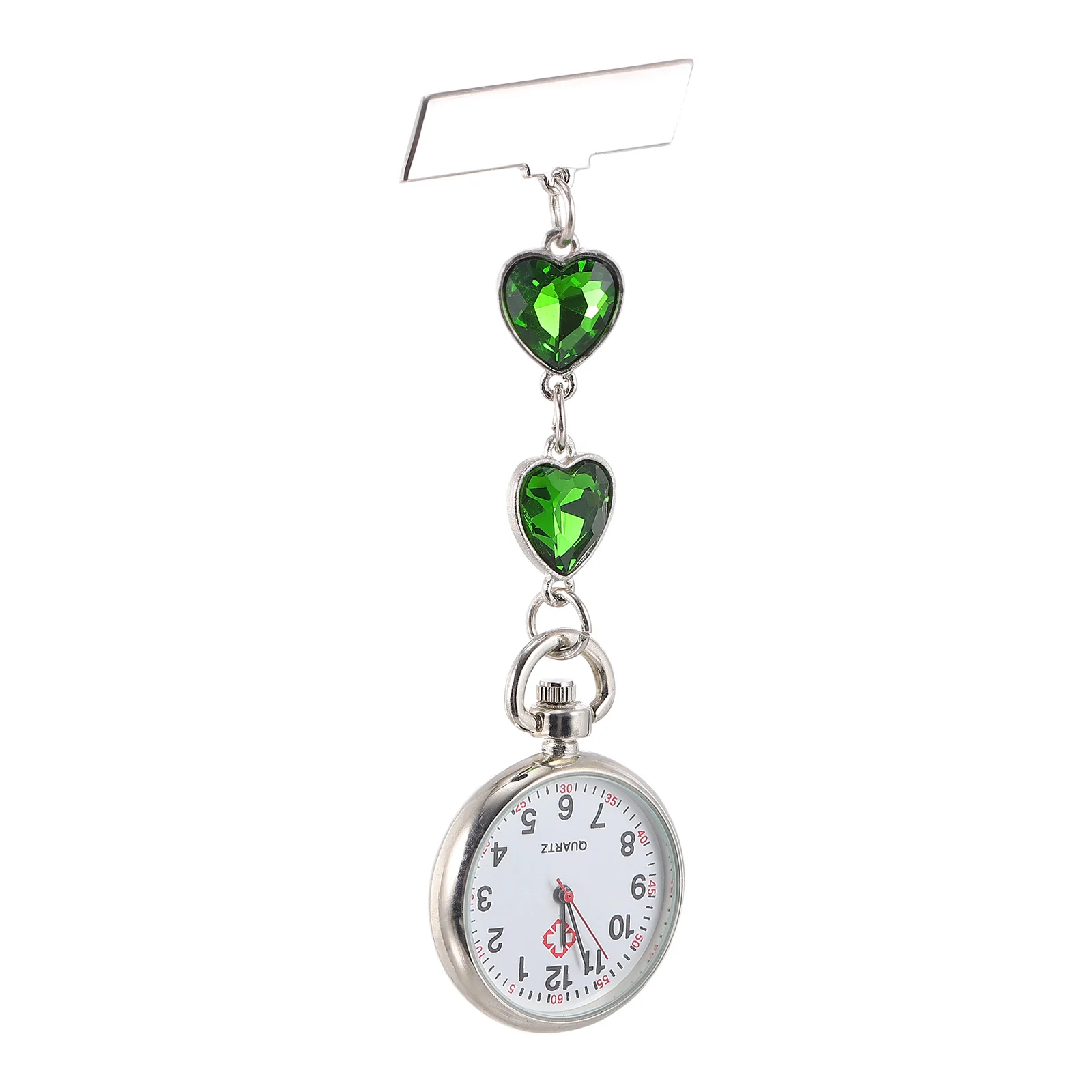 

Peach Heart Chest Watches Pocket Nursing Watch Watches for Nurse Student