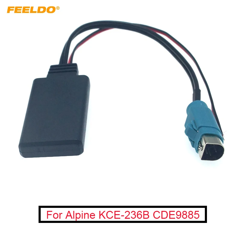 FEELDO Car AUX Input Wireless bluetooth Module Audio Radio For Alpine KCE-236B CDE9885 9887 Electronics Accessories Cable | Автомобили и