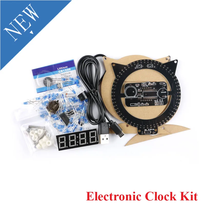 Электронные часы набор сделай сам креативный будильник с контролируемой