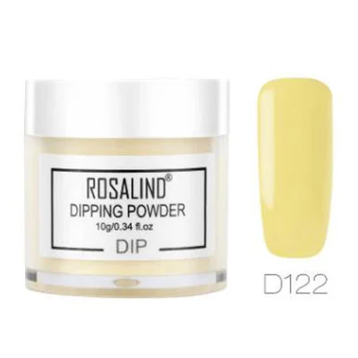 D122 ROSALIND 10 г порошок погружения 30 цветов ногтей Блеск пудра для напыления Ультрафиолетовый гель для ногтей - Цвет: D122