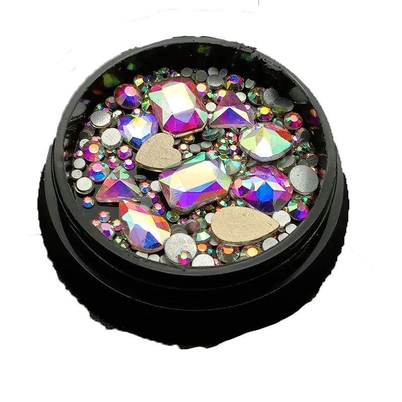 Стразы с кристаллами для дизайна ногтей украшения плоской задней стороной