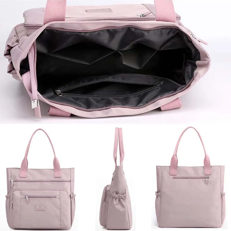 

Women's Bag New Fashion Mommy Bag Large Capacity Lady Cloth Fabric Tote Handbags Daily Casual Practical Lightweight Shoulder Bag