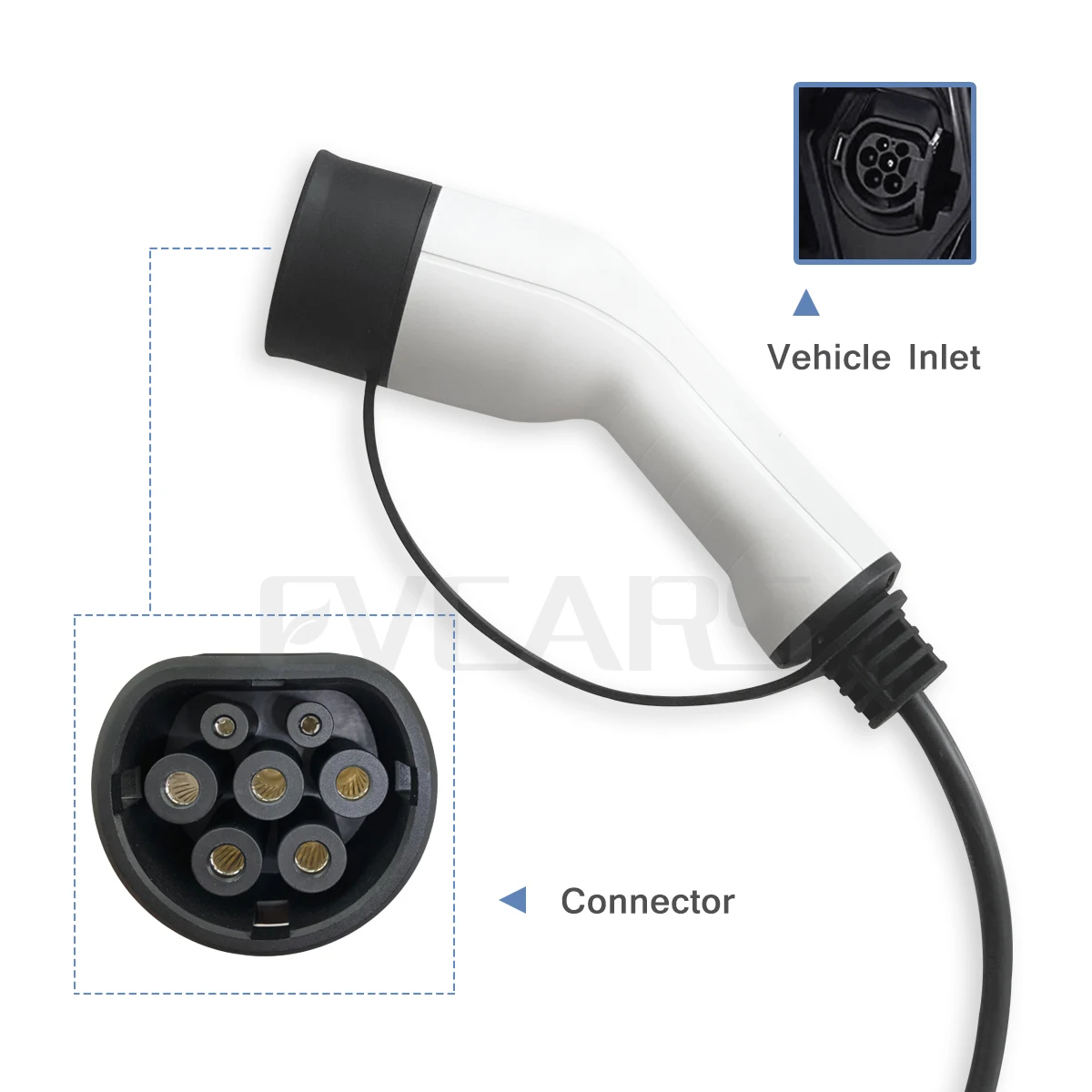 Тип 2 EV Зарядное устройство уровня 16 Amp Портативный по созданию электрических