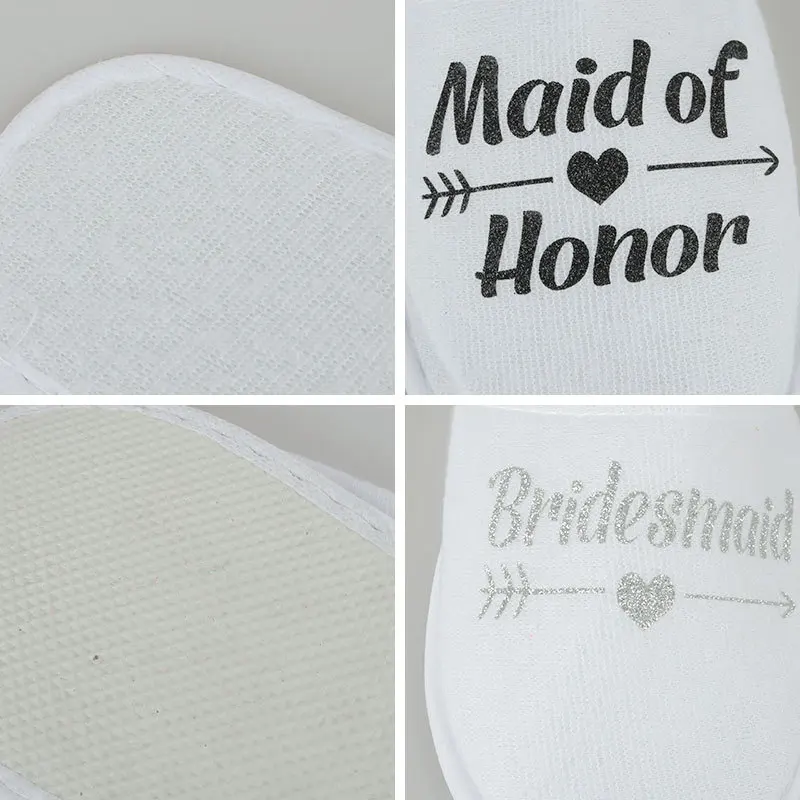 Одноразовые Тапочки для невесты подружки тату наклейки девичник девивечерние свадебные