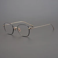 high quality pure titanium glasses frame men women handmade optical eyeglasses oculo gms199t extra light only 5 5g