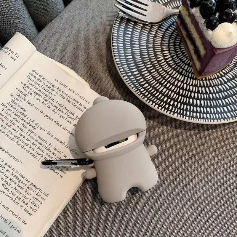 NEW 3D Earphone Cases For AirPods Case Silicone Cute Cartoon Ultraman Cover Apple Air pods 2 Funny for Earpods Ring Str | Электроника