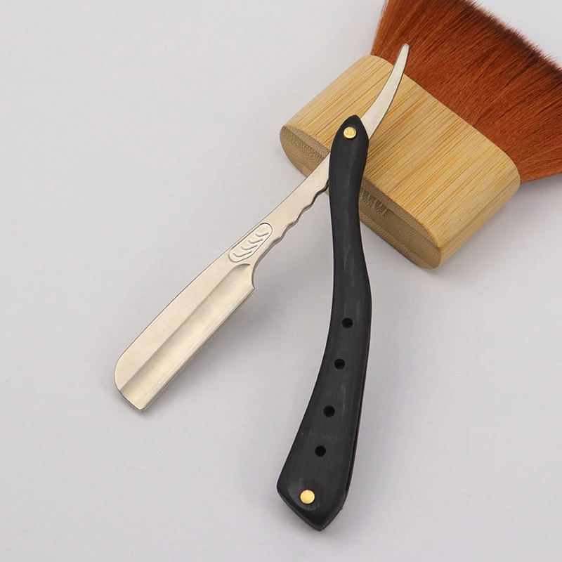 Профессиональные парикмахерские бритвы с прямым вырезом горловины сменные