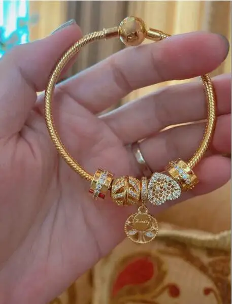 

100% 925 Sterling Silver pan Bracelet Set Vibrant Bee & Love Hive Bracelet Set Personality Bracelet Set Gifts