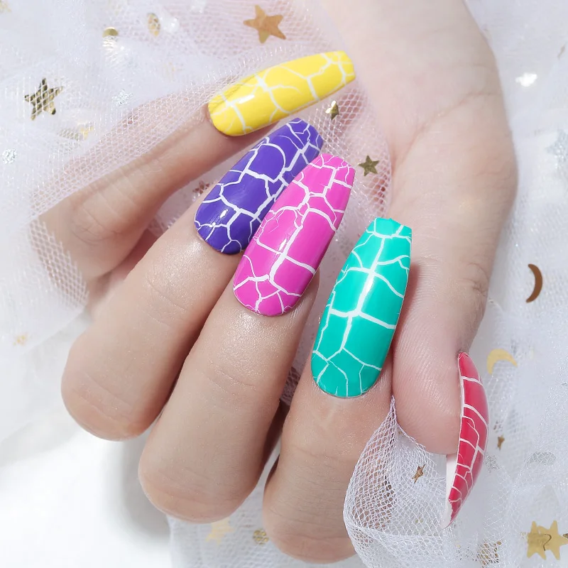 Modelones черный светодиодный Гель-лак с трещинами замачиваемый для маникюра салонов