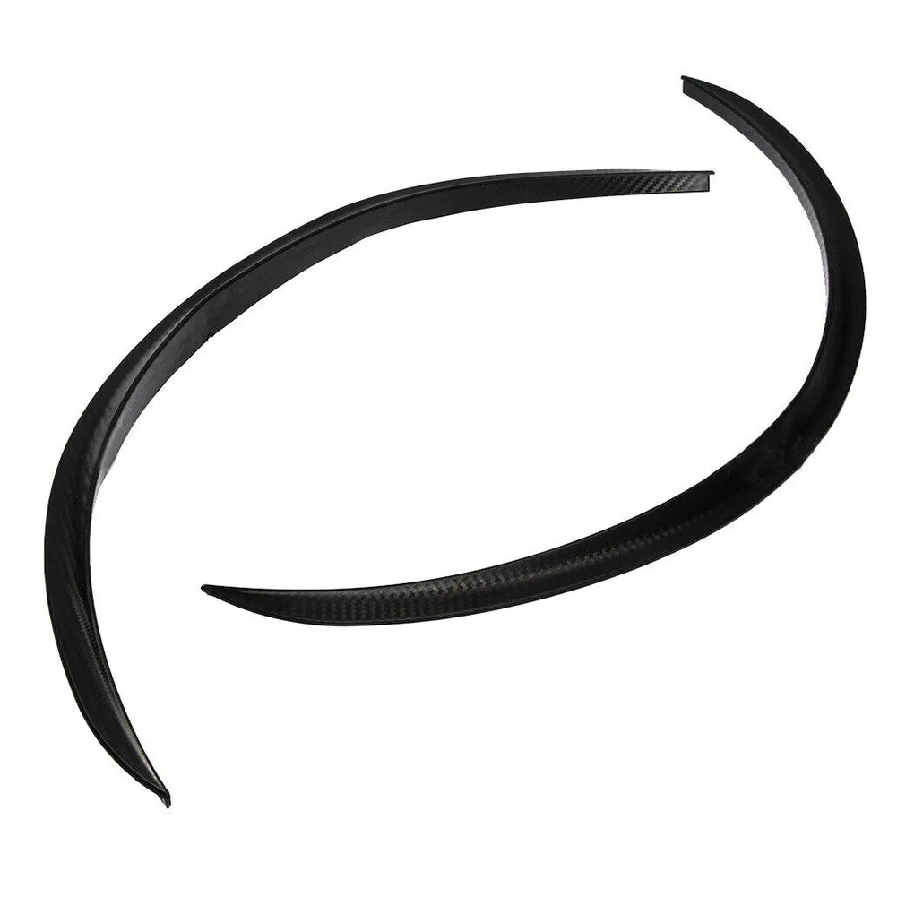 3D автомобильное колесо для бровей 4 шт. Колесные аксессуары черный Carbonfiber вспышек