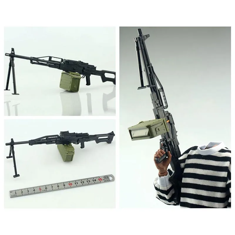 1:6 PKP автомат 4D пластиковая пистолет в сборе модель для 12 &quotсолдатика оружие экшн